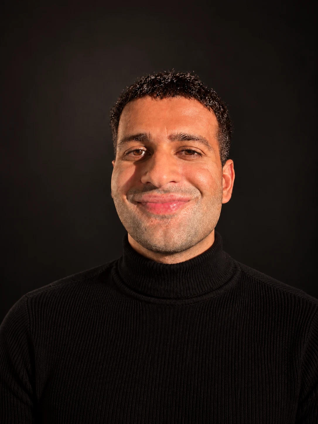 Kshitij Prasad wearing a black turtleneck